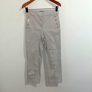 𝅺MASSIMO FABBRO High-Waist Straight-Leg Capri Sailor Pants